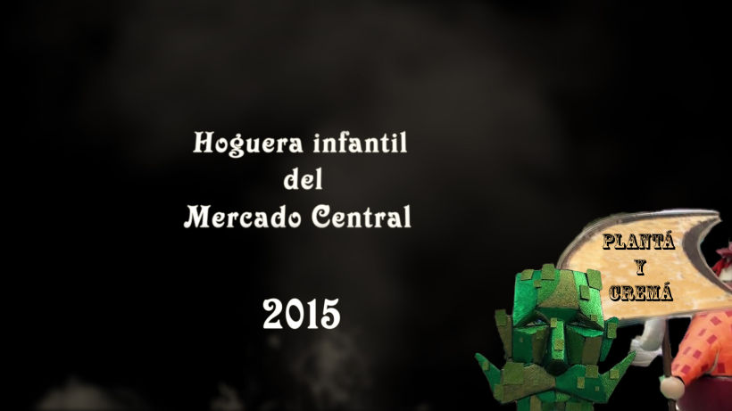 Plantá y Cremá de la Hoguera Infantil Mercado Central 2015  -1
