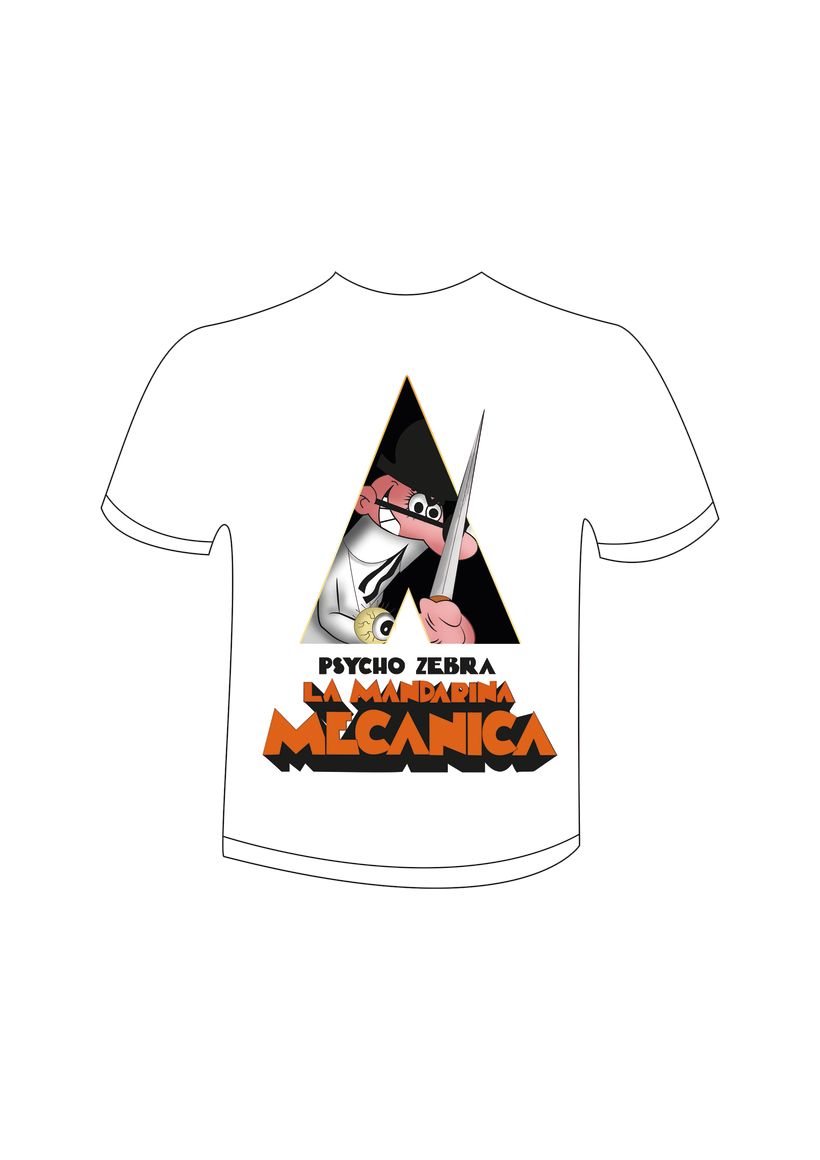 Camiseta para Psycho Zebra -1