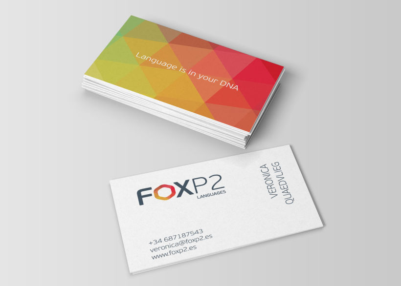 FoxP2 Languages // logo & branding design 1