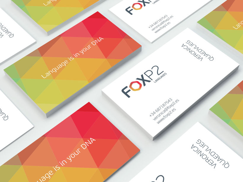 FoxP2 Languages // logo & branding design 3
