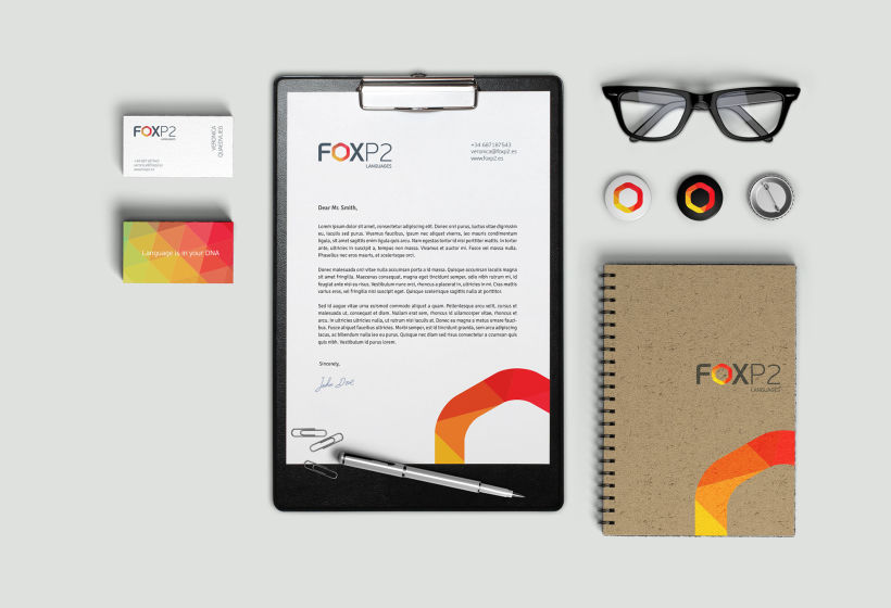 FoxP2 Languages // logo & branding design 4