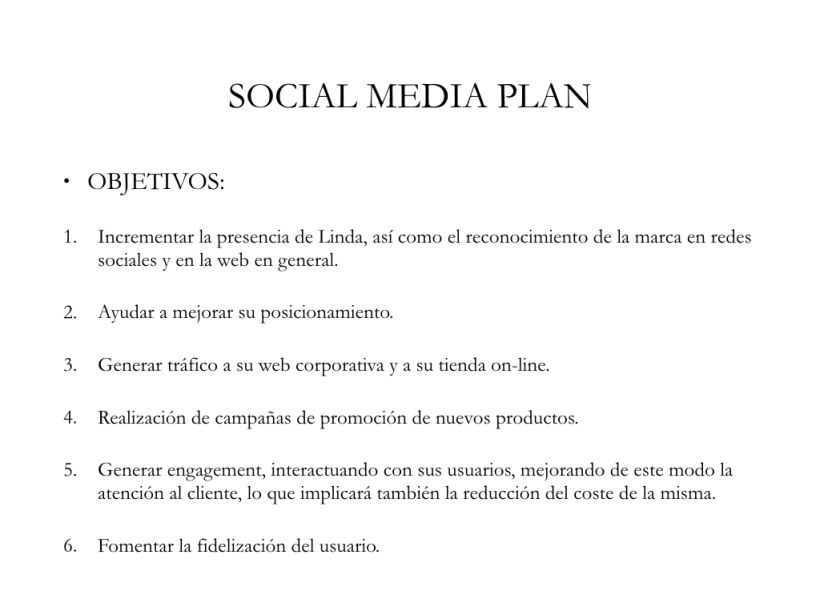 Linda Social Media Plan 0