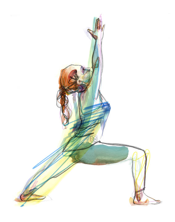 Ilustraciones para centro de ioga y terápias naturales  4