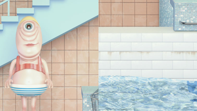 "Beautiful Swimming Pool" Maria Svarbova 3D version 3