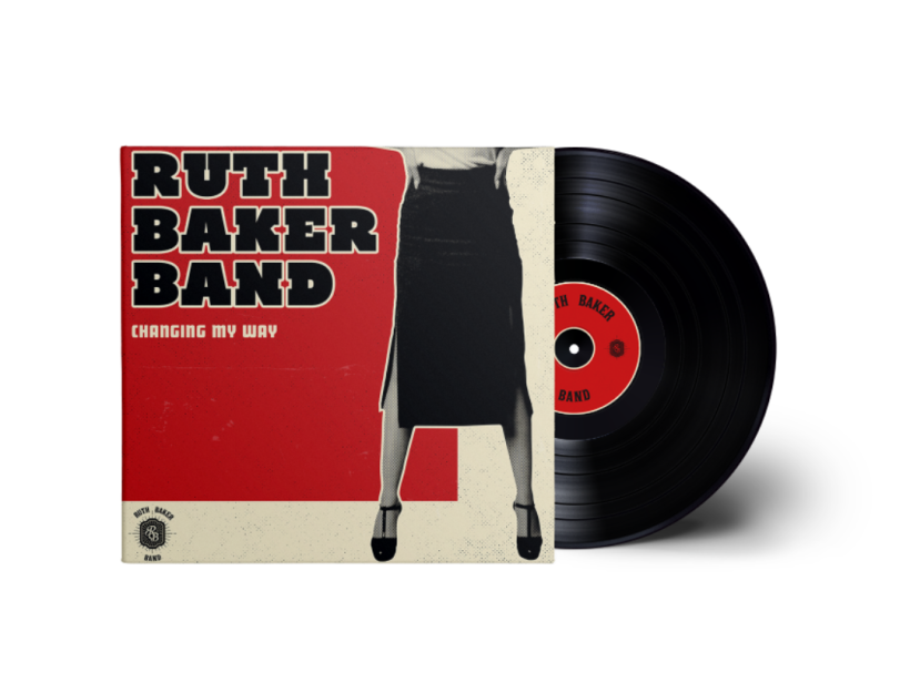 Logotipo, cartelería y disco Ruth Baker 1