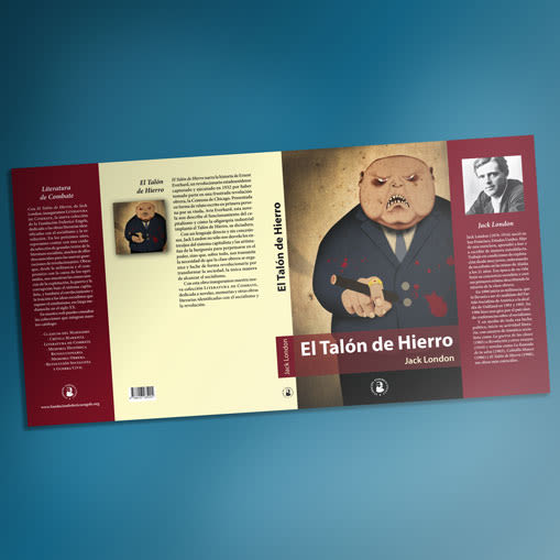 Ilustración de portada y maquetación de la novela El Talón de Hierro 0