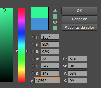 Porque al poner un color fuerte en un objeto en illustrator no puedo? 1