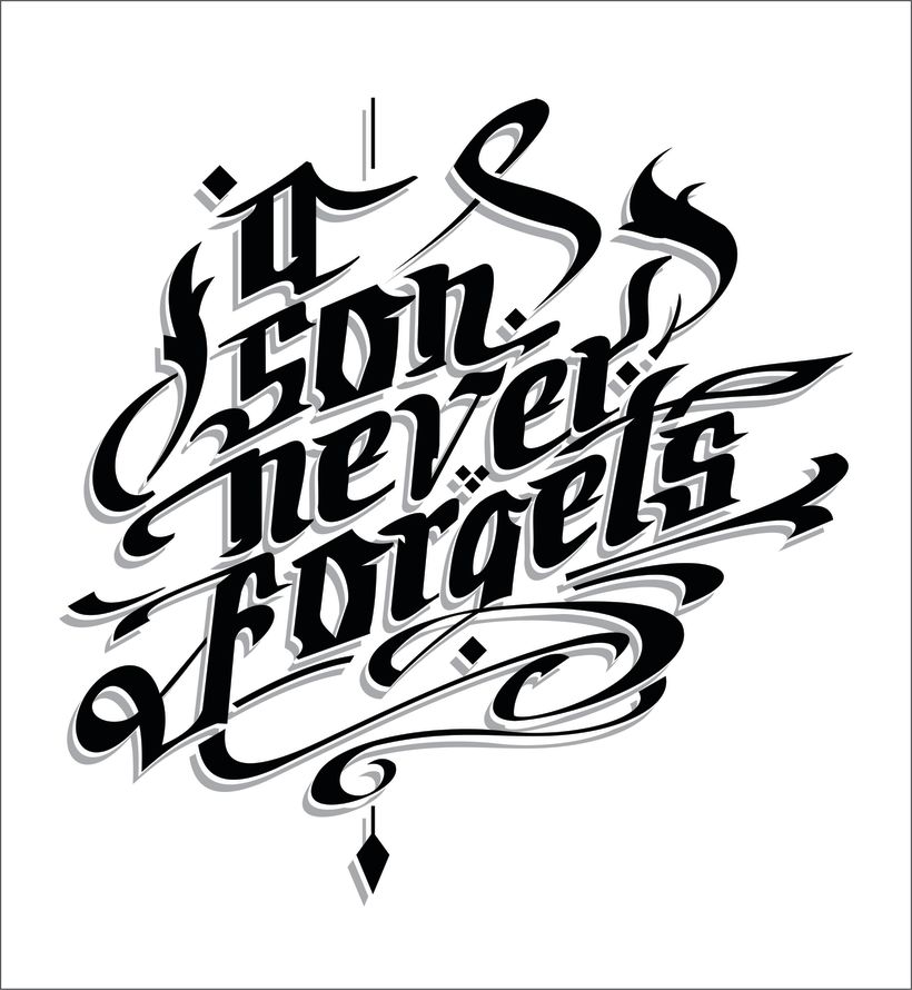 A Son Never Forgets  - Mi Proyecto del curso: Caligrafía y lettering para manos inquietas -1