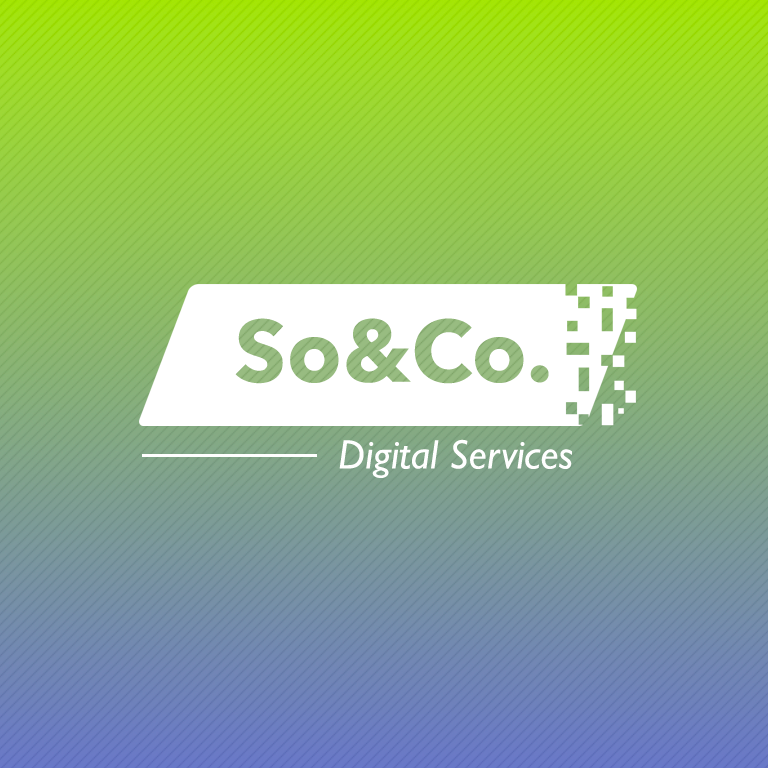 Diseño de logotipo: SO&CO Digital Services 6
