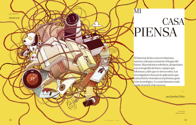 Ilustración de portada para El País Semanal 2