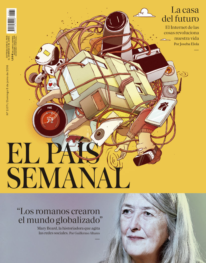 Ilustración de portada para El País Semanal 1