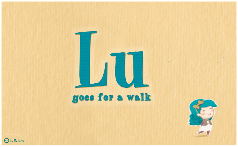 'Lu goes for a walk' 1