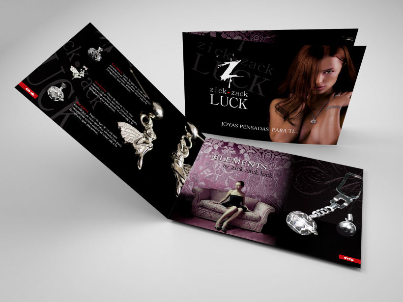Zick Zack Luck Catalogue, Display & Jewell cards design -1
