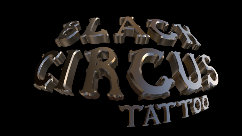 Diseño logo 3D - Tienda tattoo de Tenerife 1