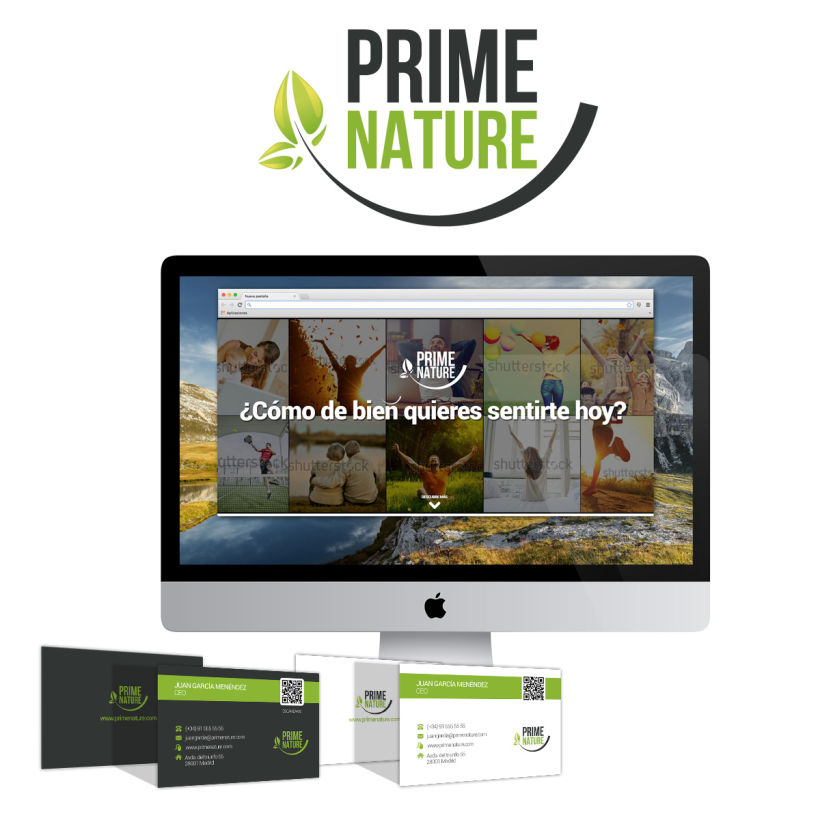 Prime Nature. Diseño imagen corporativa y web 0