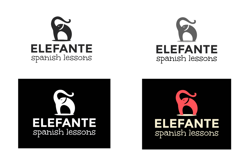 Diseño de Identidad Corporativa para ELEFante Spanish Lessons 3
