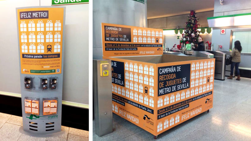Metro de Sevilla. Campaña Navidad 2013 1