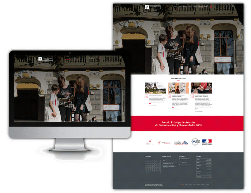 Diseño web para la Alianza Francesa Oviedo 2