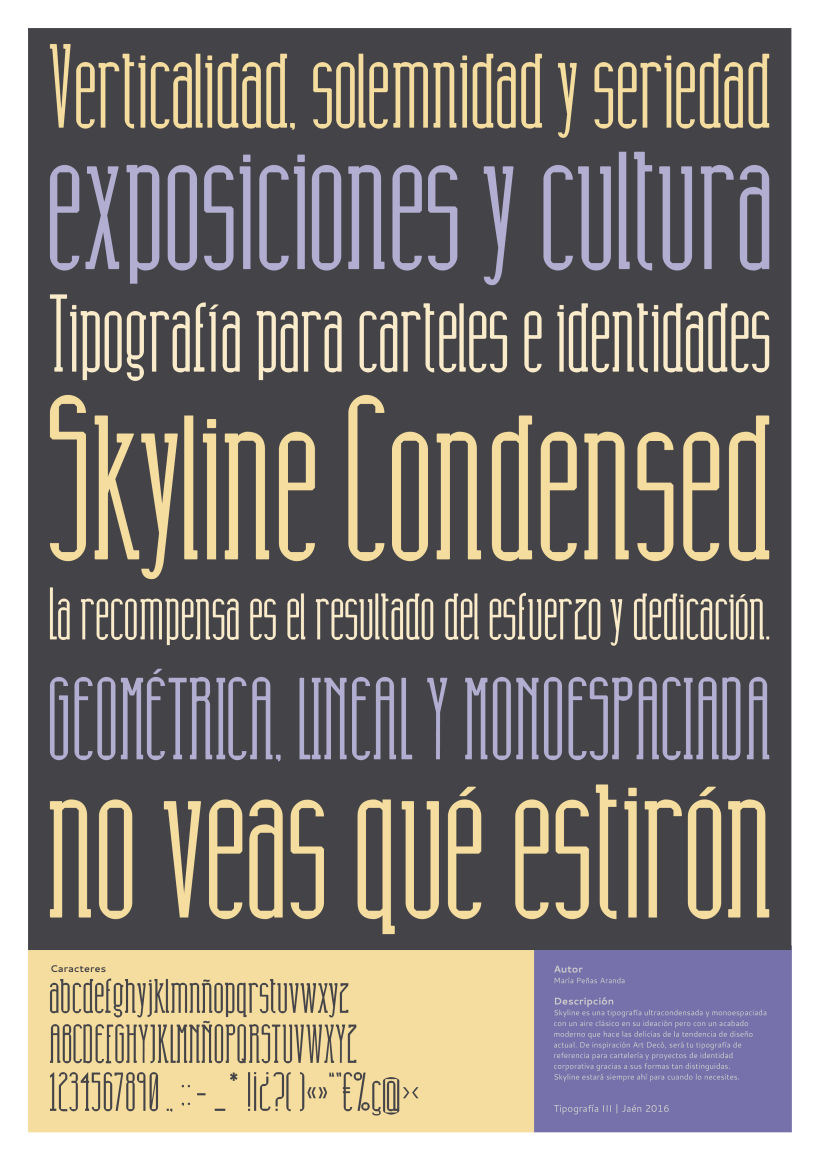 Tipografía Skyline Condensed 1