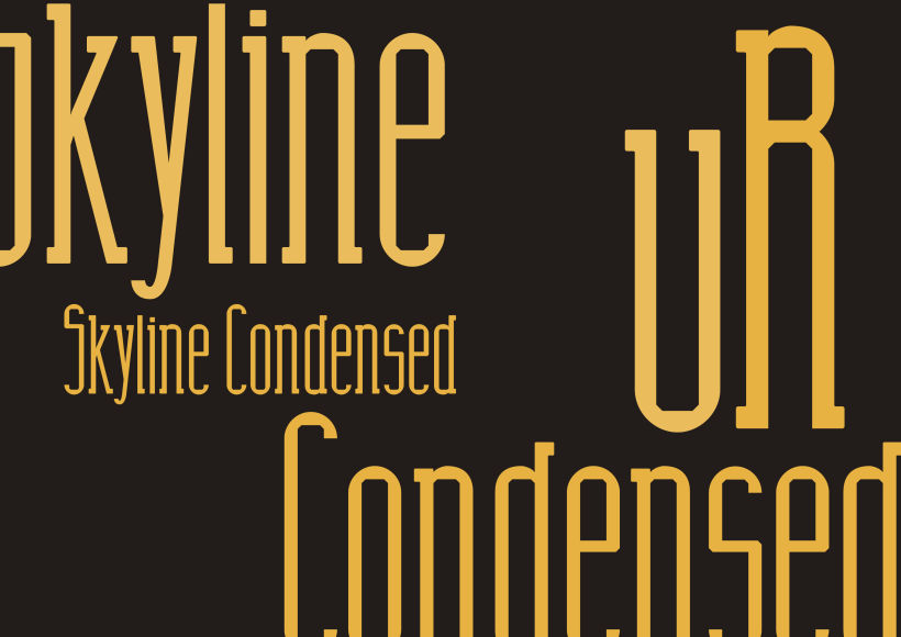 Tipografía Skyline Condensed 8
