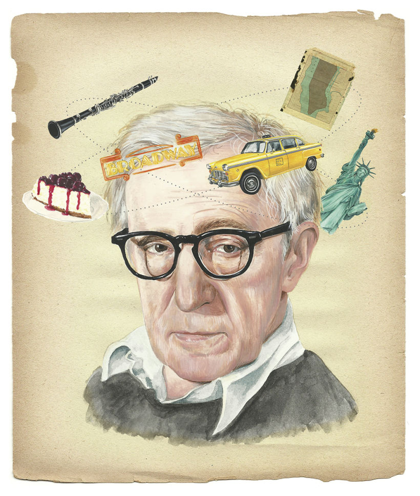Woody Allen. Ilustración para Tentaciones de El País. 0