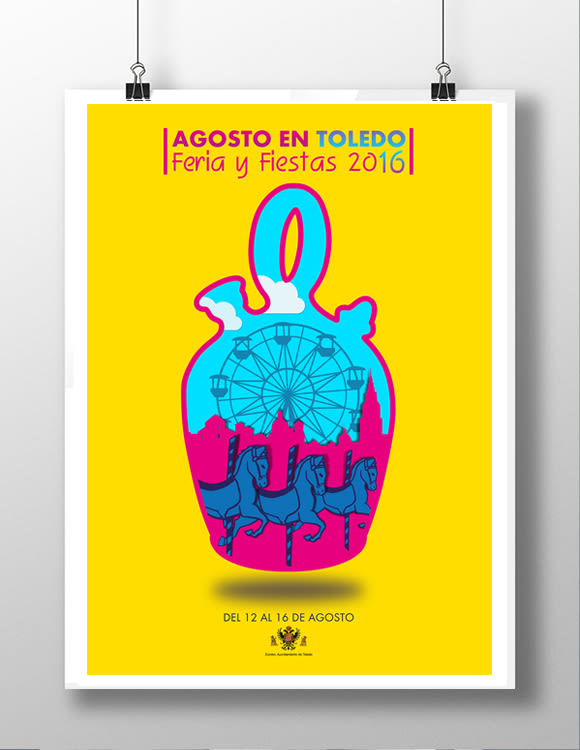 Boceto cartel Fiestas de Toledo 2016 0