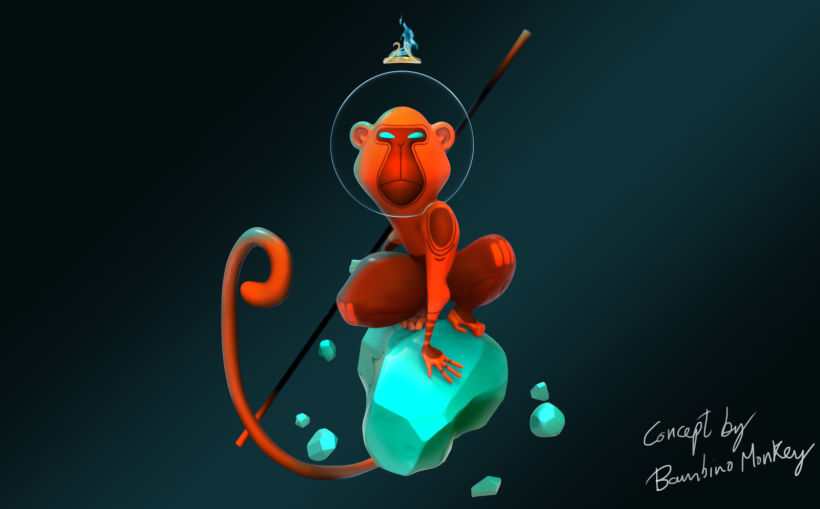 Character design based on illustrations of Bambino Monkey by David Almenara Troyano  0