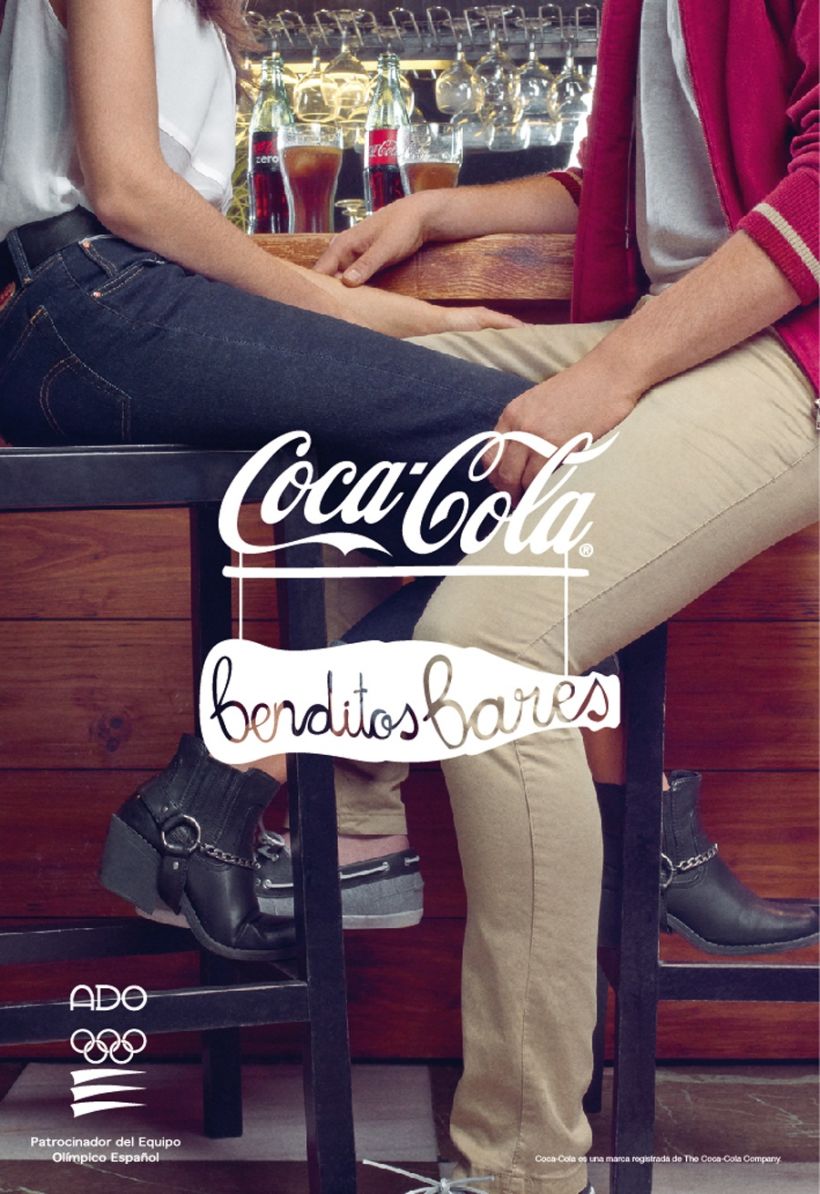Logotipo "Benditos Bares", Coca Cola, 2013 1
