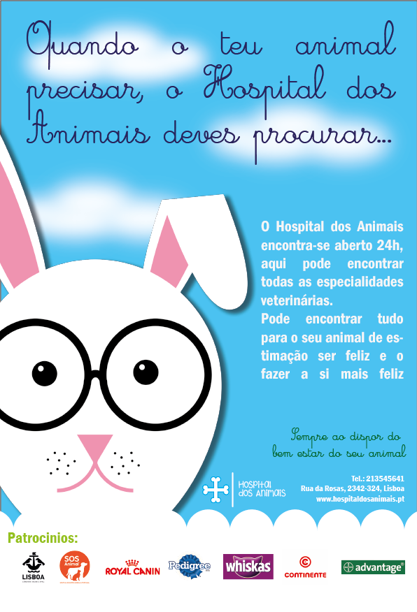 Cartel de la publicidad "Hospital dos Animais" 0