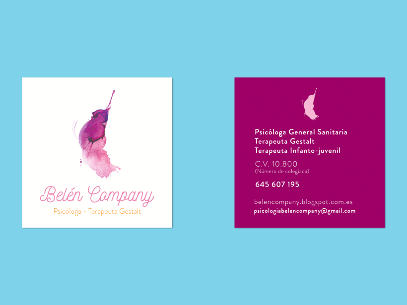 Branding "Belen Company", psicóloga terapeuta Gestalt 0