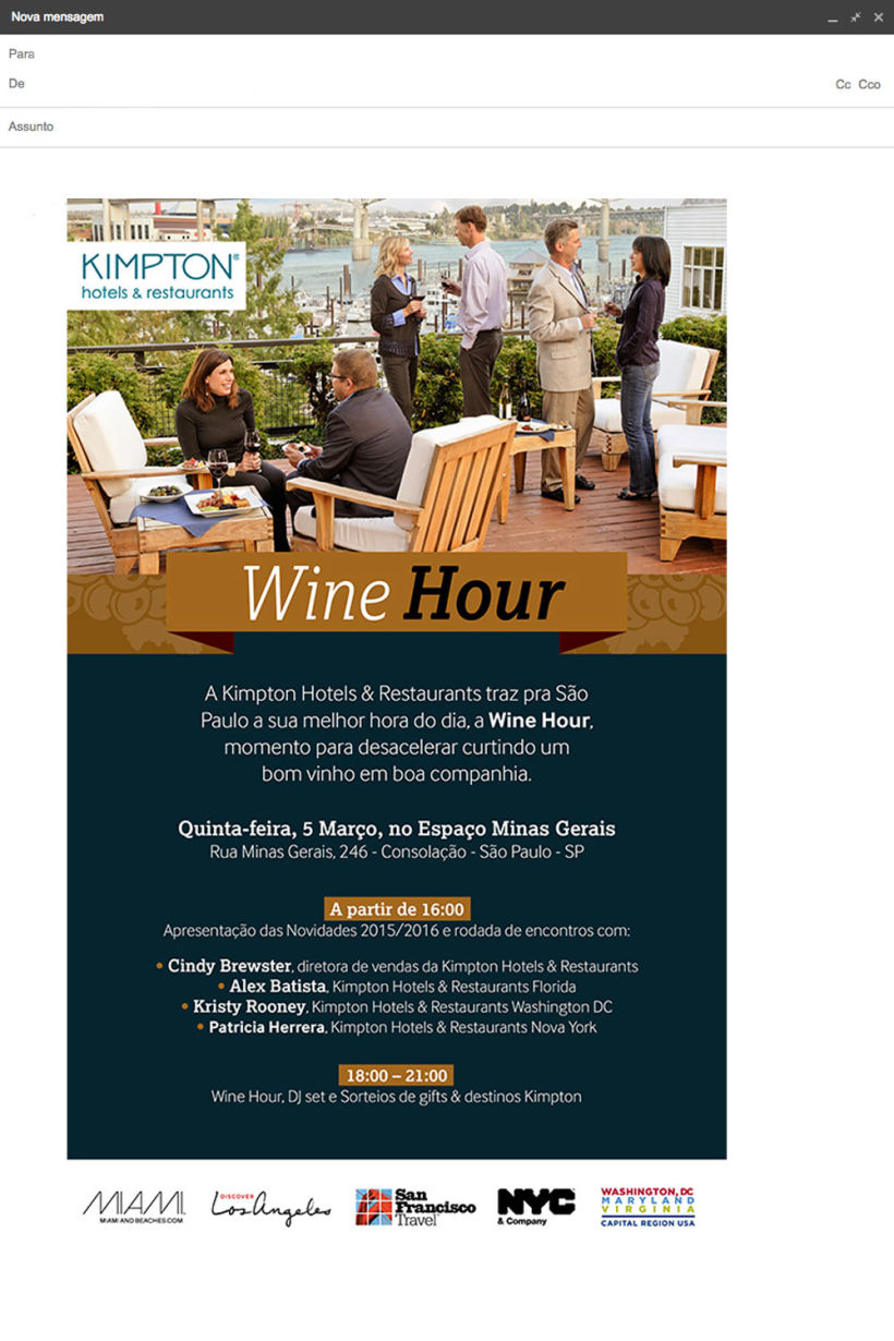 E-mail Marketing Kimpton Hotels & Restaurantes -1