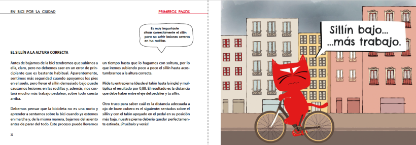 Manual ilustrado de ciclismo urbano del gato Peáltez 8