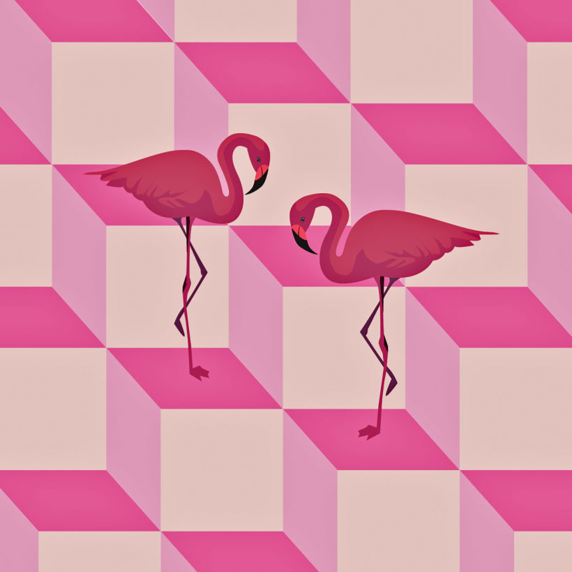 Pink Flamingos -1