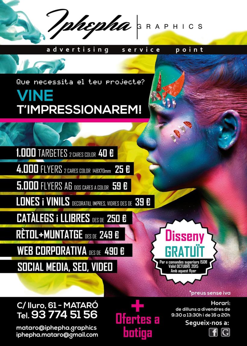  "Vine i t'impressionarem!" - Diseño gráfico. Campaña publicidad Iphepha Graphics 4