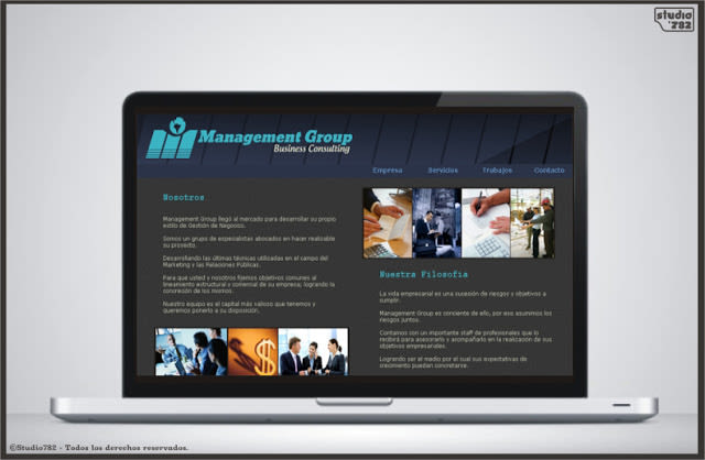 Logo y sitio web para Management 0