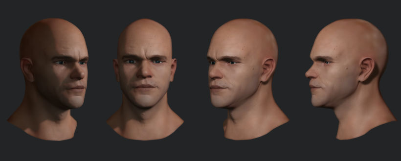 Matt Damon 3D process. Work in progress. ‪#‎Zbrush‬ 1