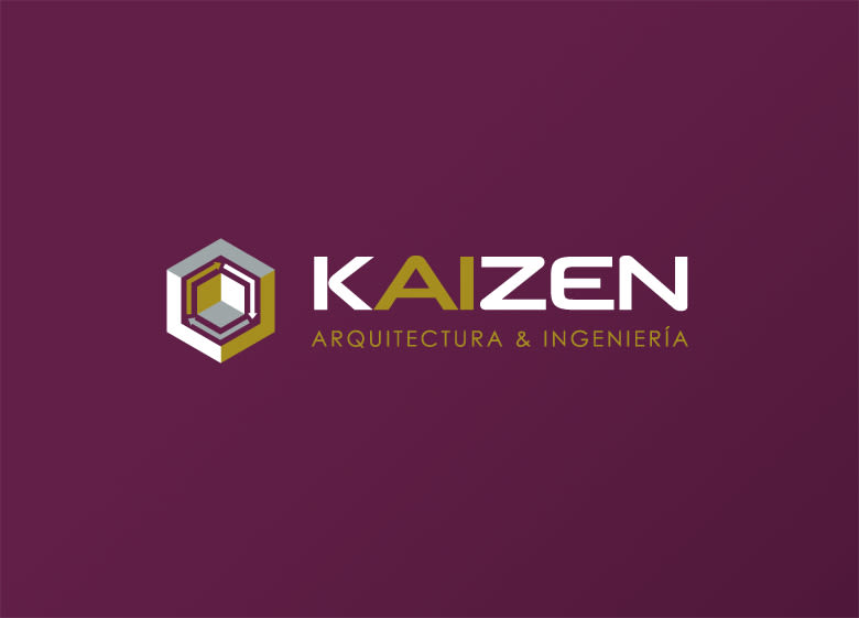 Diseño de logotipo y papelería para Kaizen, una empresa que ofrece servicios de arquitectura e ingeniería. 0