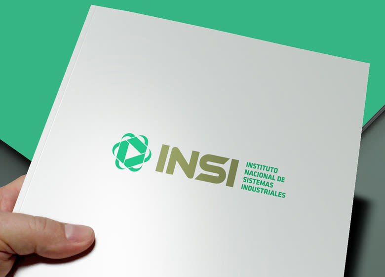 Diseño de identidad corporativa para INSI: Instituto Nacional de Sistemas Industriales. Una empresa formada por un equipo de consultores dedicados al mejoramiento de los procesos operativos y administrativos de las empresas. -1
