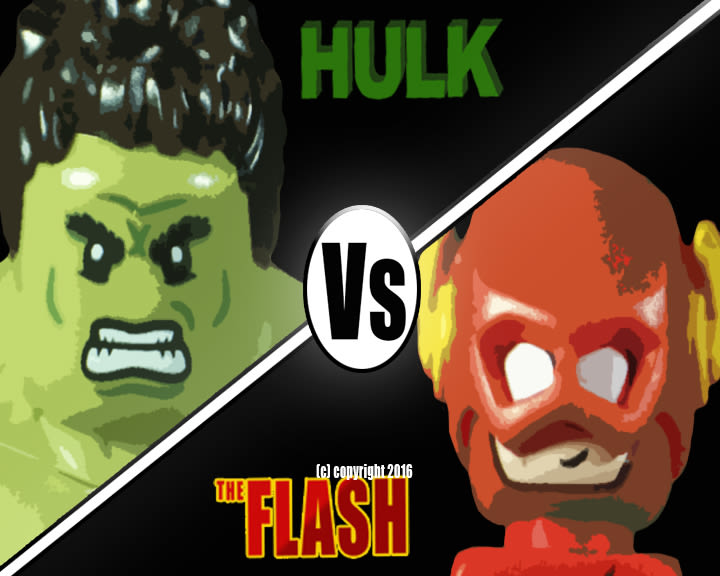 Hulk vs Flash The Race -1
