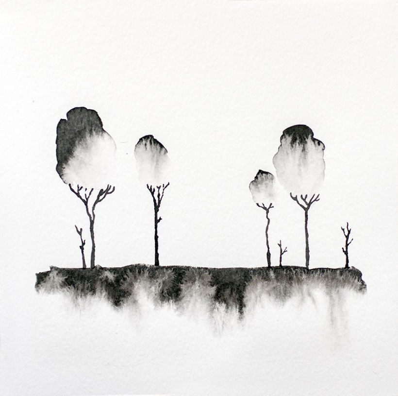 algunos árboles para un libro ilustrado de poesía 0