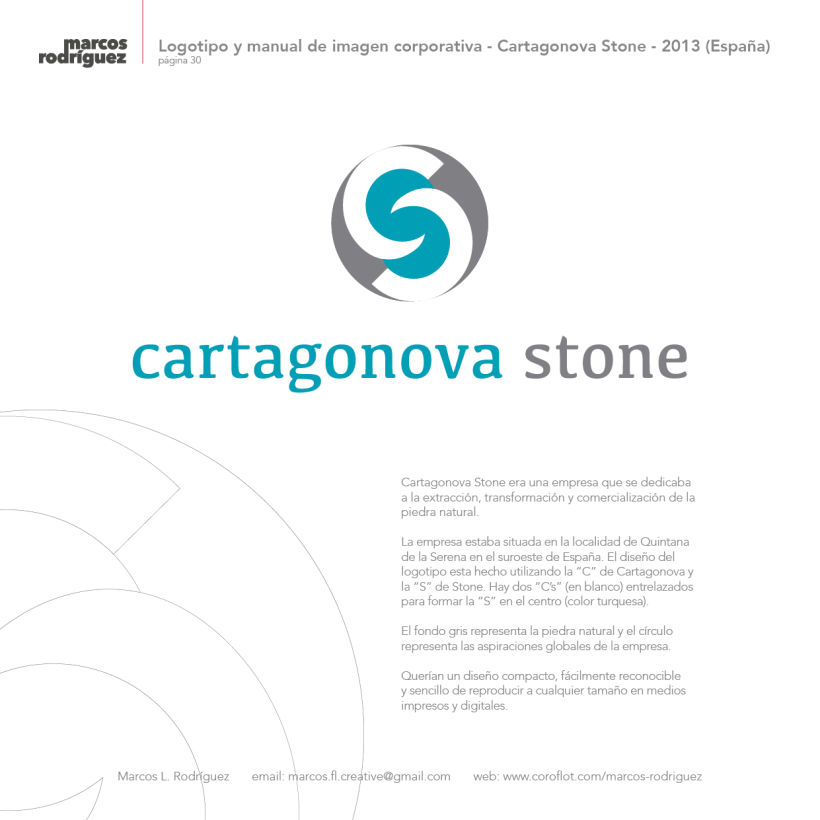 Logotipo y manual de imagen corporativa - Cartagonova Stone - 2013 (España) 1