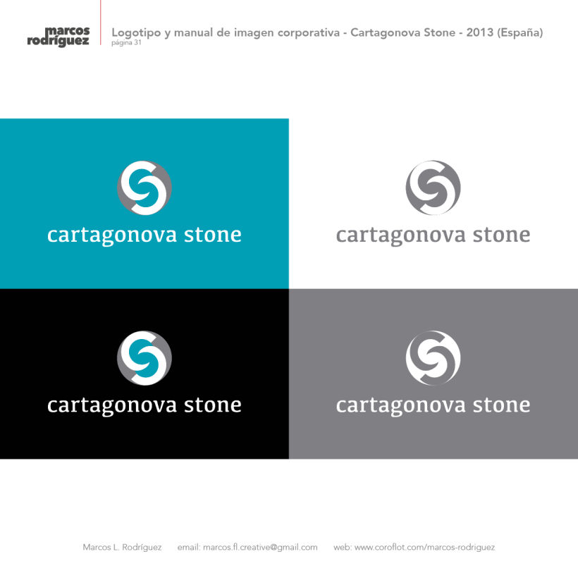 Logotipo y manual de imagen corporativa - Cartagonova Stone - 2013 (España) 2