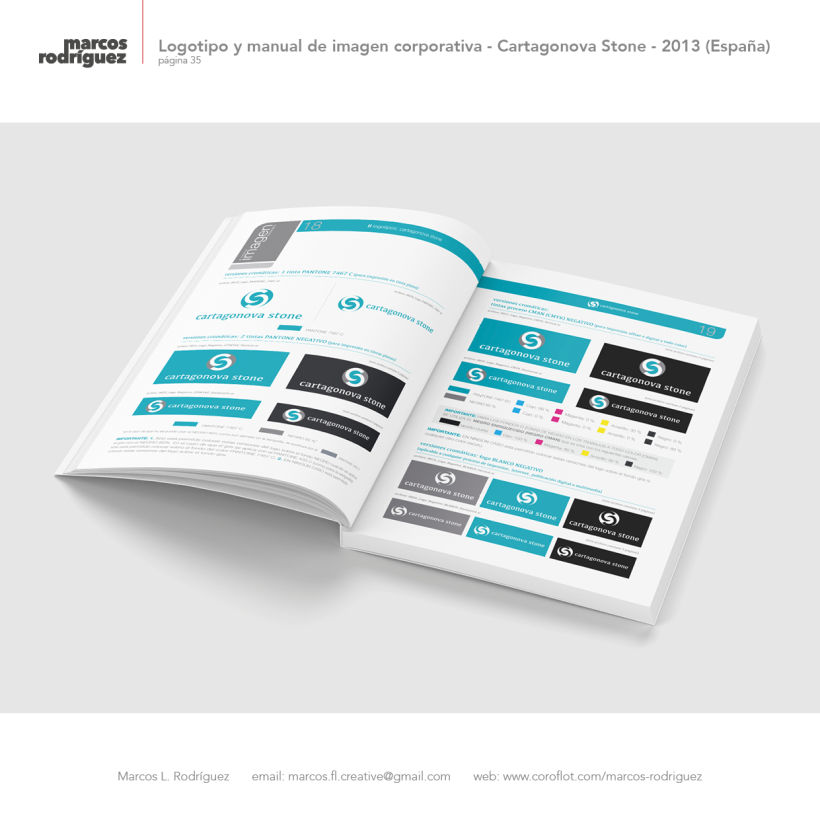 Logotipo y manual de imagen corporativa - Cartagonova Stone - 2013 (España) 6