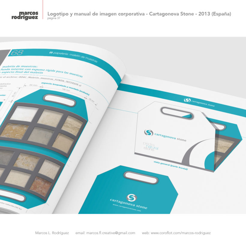 Logotipo y manual de imagen corporativa - Cartagonova Stone - 2013 (España) 8