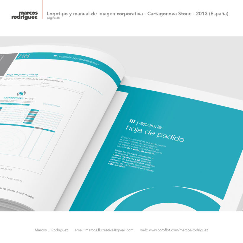 Logotipo y manual de imagen corporativa - Cartagonova Stone - 2013 (España) 9