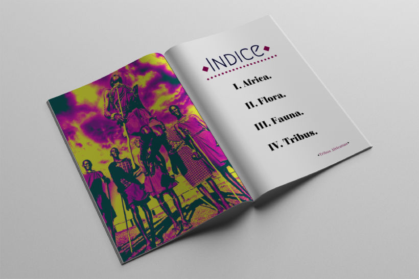 Diseño Editorial Tribus Africanas. 1