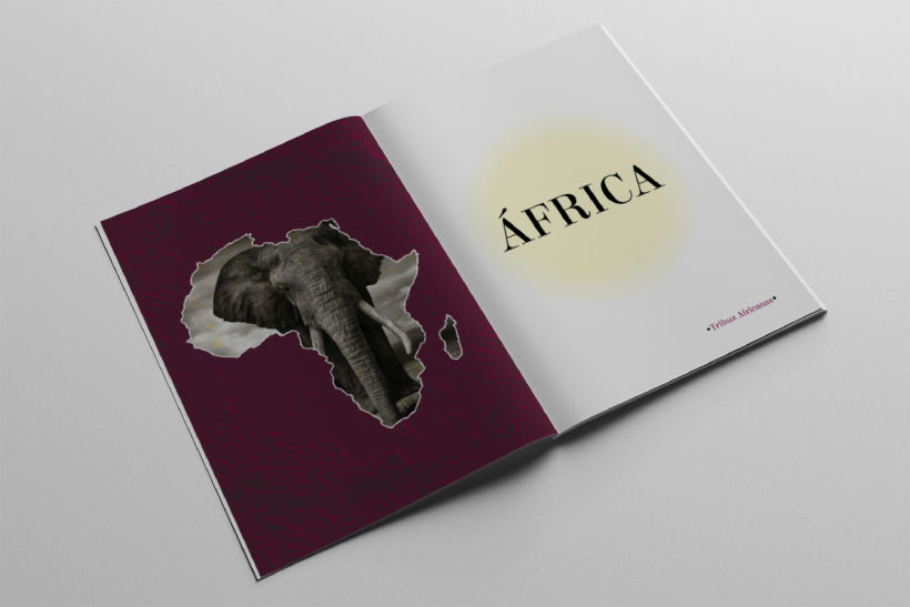 Diseño Editorial Tribus Africanas. 2