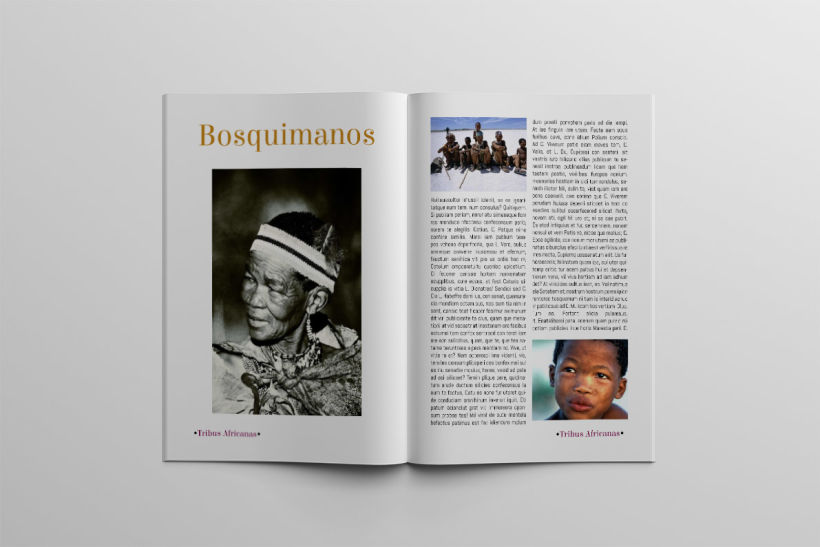 Diseño Editorial Tribus Africanas. 12