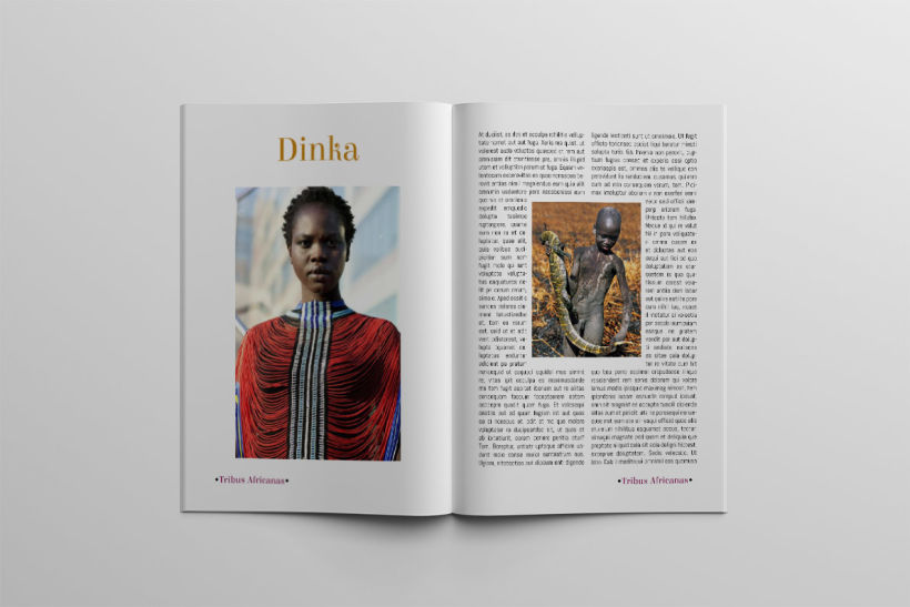 Diseño Editorial Tribus Africanas. 14