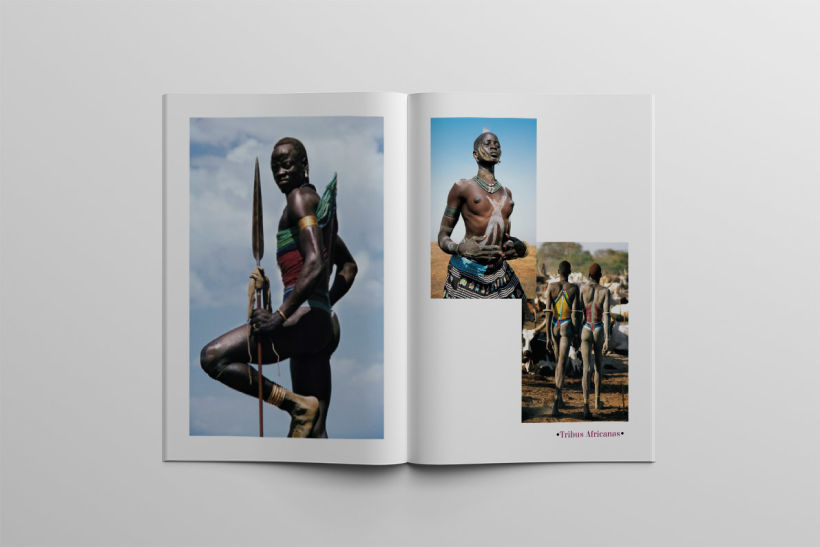Diseño Editorial Tribus Africanas. 15